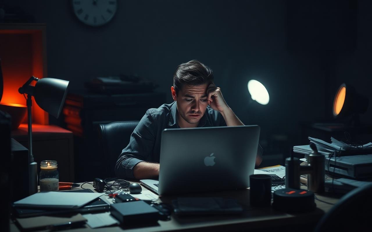 Frustrated entrepreneur stuck with a slow expensive and complicated website setup
